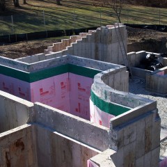 12' Tall Curved Foundation