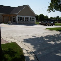 Concrete Parking Lot and Office Building 2
